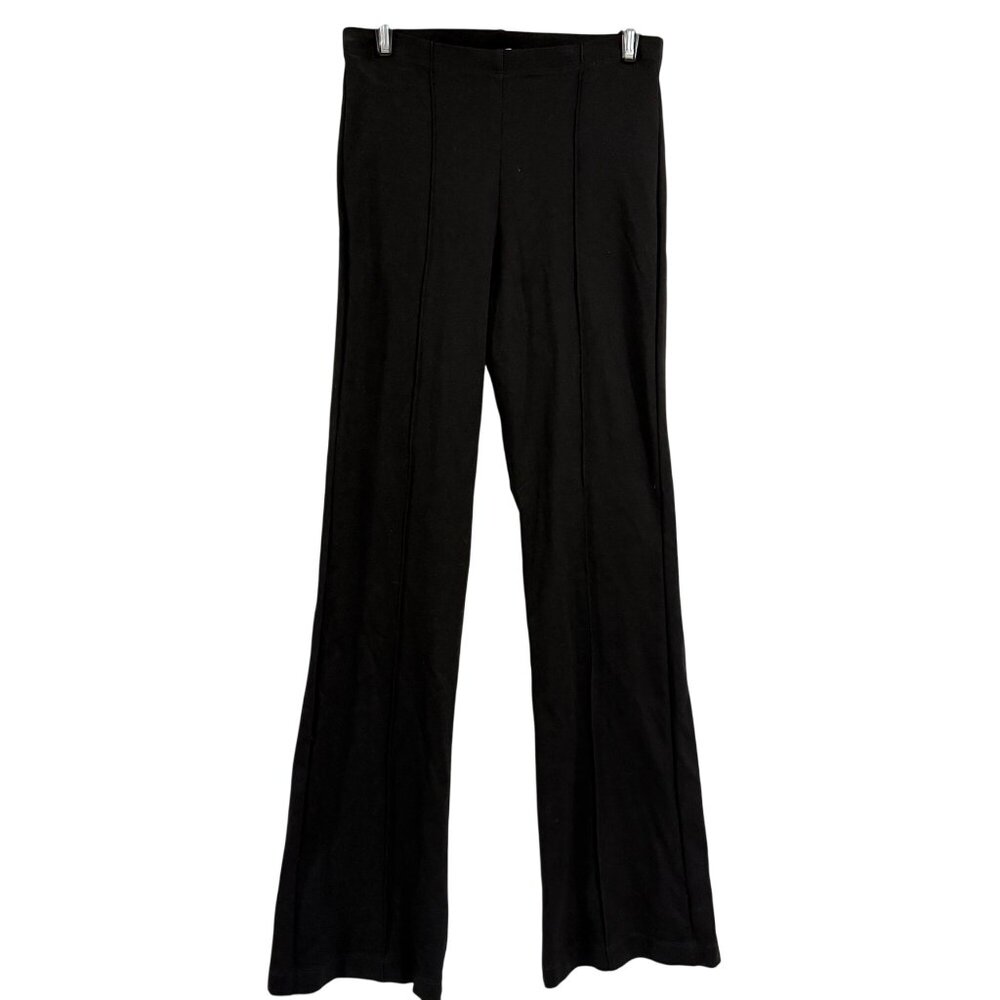 Veronica M Black Knit Flare Leggings Size S